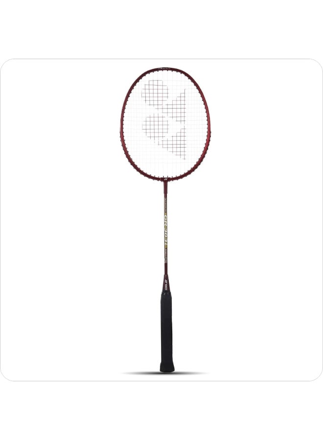 يونيكس مضرب تنس الريشة Yonex GR 303 مصنوع من مزيج الألومنيوم، بغطاء كامل - إطار خفيف الوزن ومتين، مضرب مشدود مسبقًا للمبتدئين واللاعبين الهواة، أسود - Image 1